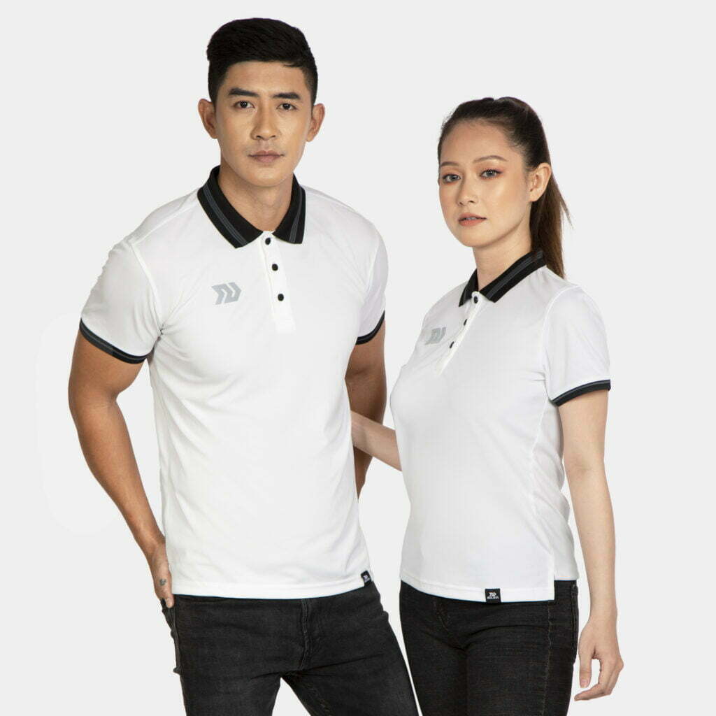 ÁO POLO THỂ THAO NỮ BULBAL POLO MODERN II - TRẮNG